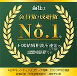 会員数・成婚数No1